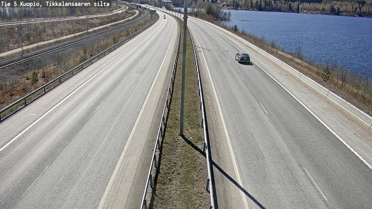 Weather Camera Image Road 5 Kuopio, Tikkalansaari, Kuopio, Pohjois-Savo