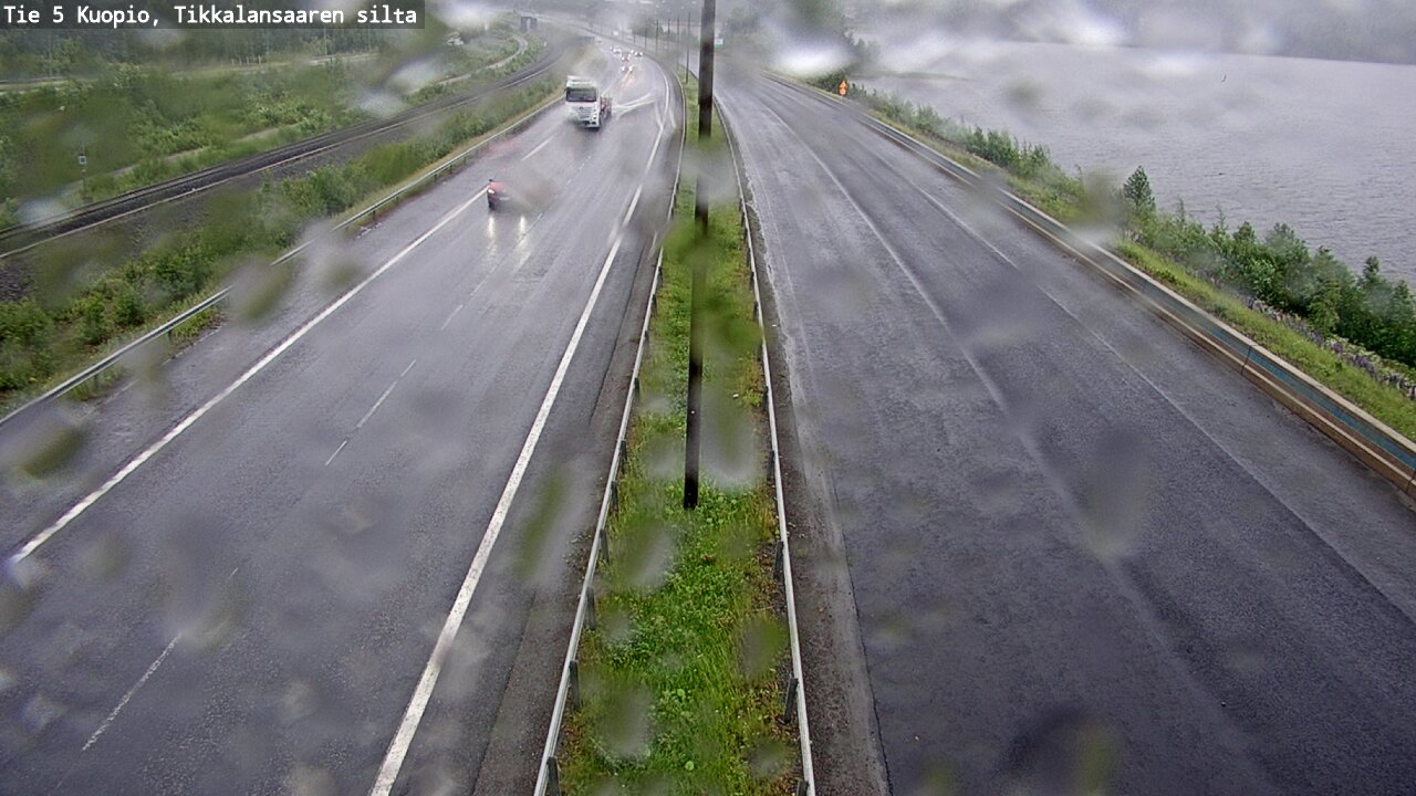 Weather Camera Image Väg 5 Kuopio, Tikkalansaari, Kuopio, Pohjois-Savo