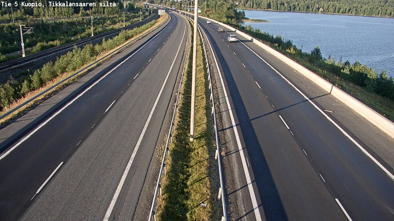Weather Camera Image Road 5 Kuopio, Tikkalansaari, Kuopio, Pohjois-Savo