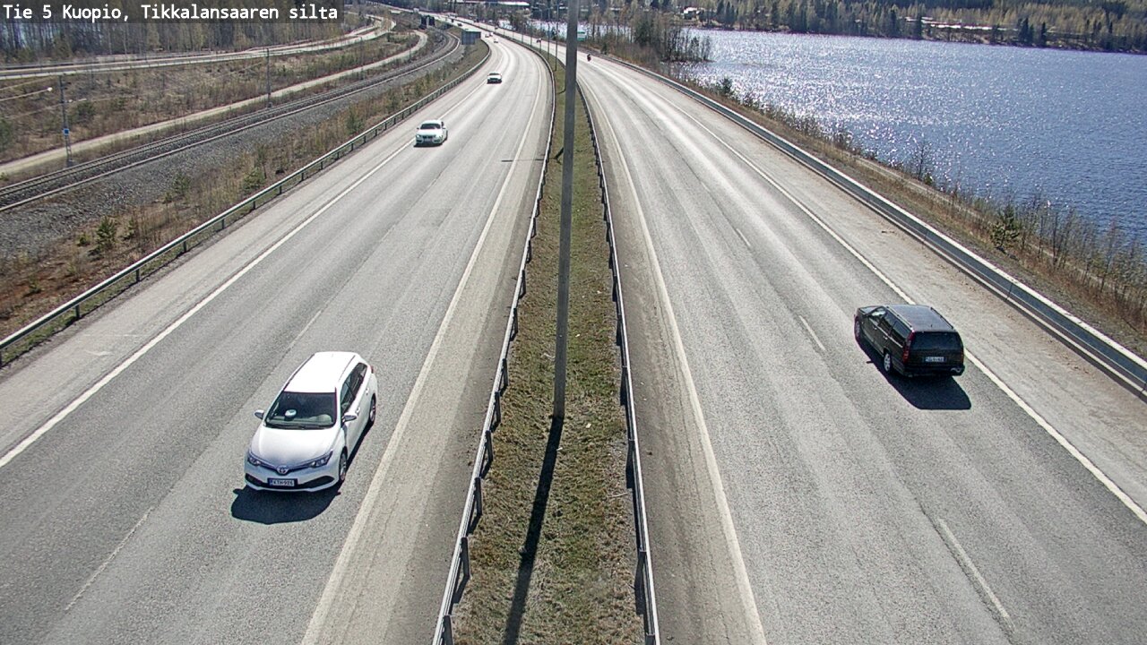 Weather Camera Image Road 5 Kuopio, Tikkalansaari, Kuopio, Pohjois-Savo