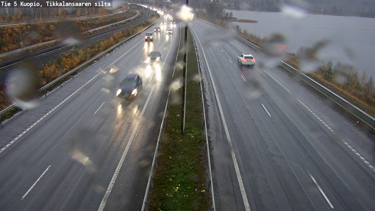Weather Camera Image Väg 5 Kuopio, Tikkalansaari, Kuopio, Pohjois-Savo