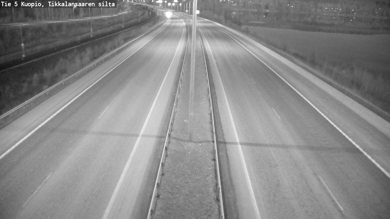 Weather Camera Image Road 5 Kuopio, Tikkalansaari, Kuopio, Pohjois-Savo