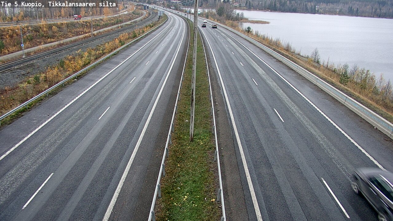 Weather Camera Image Väg 5 Kuopio, Tikkalansaari, Kuopio, Pohjois-Savo