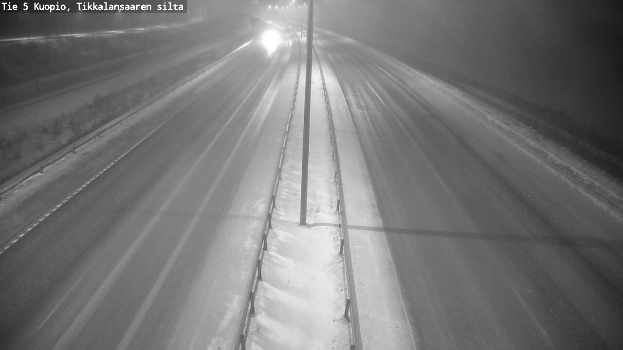 Weather Camera Image Road 5 Kuopio, Tikkalansaari, Kuopio, Pohjois-Savo