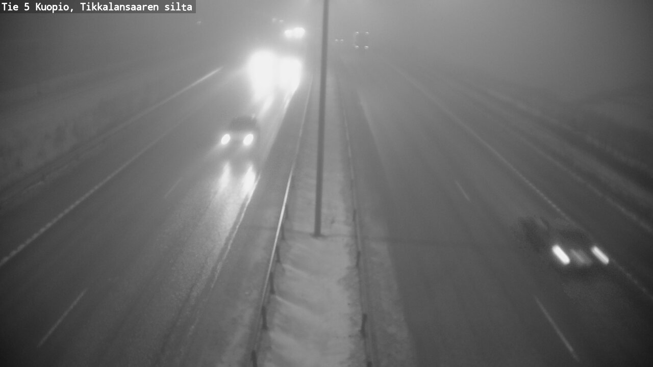 Weather Camera Image Road 5 Kuopio, Tikkalansaari, Kuopio, Pohjois-Savo
