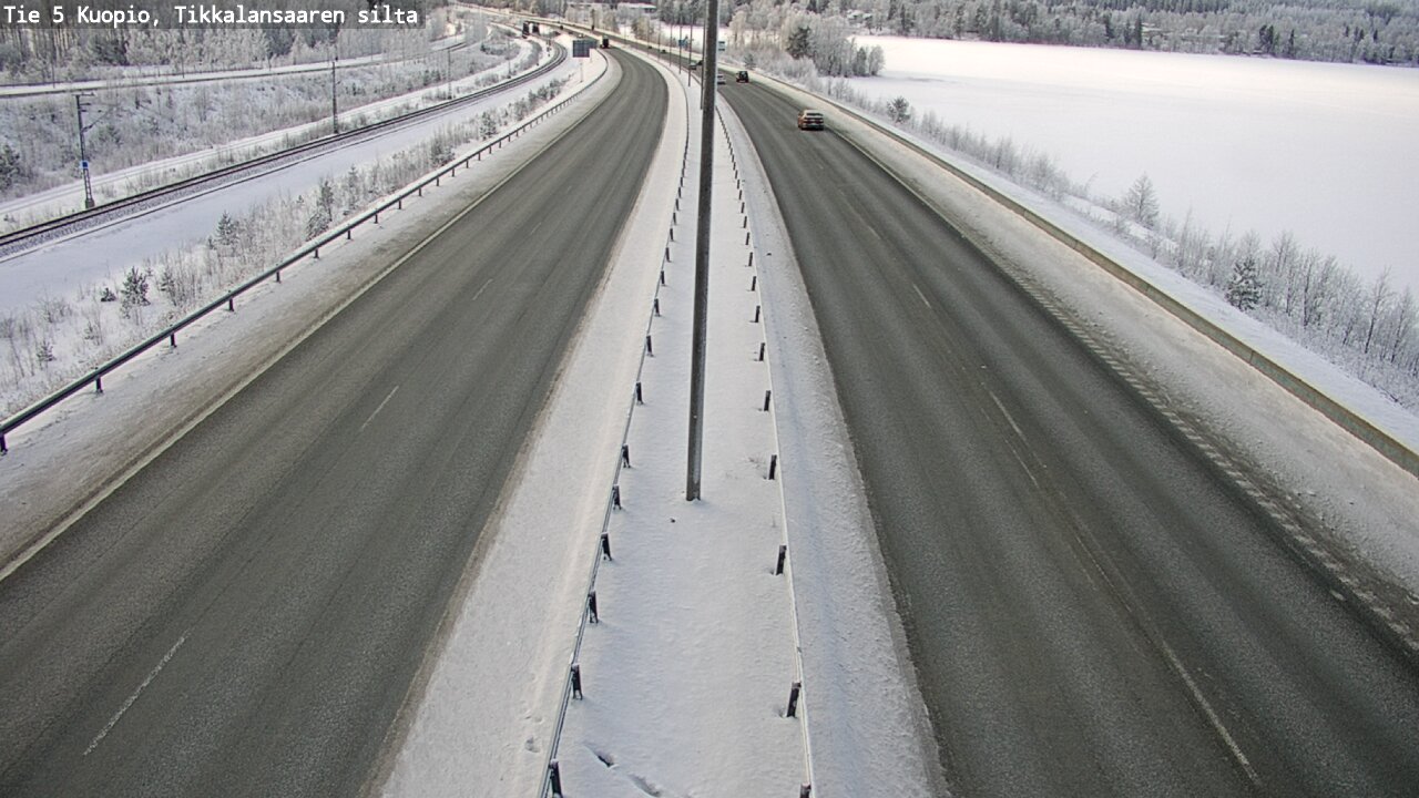 Weather Camera Image Väg 5 Kuopio, Tikkalansaari, Kuopio, Pohjois-Savo