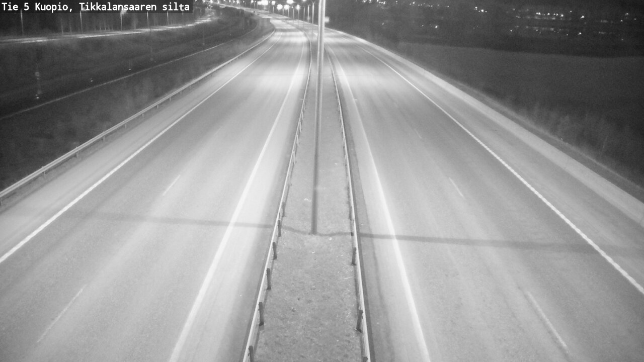 Weather Camera Image Road 5 Kuopio, Tikkalansaari, Kuopio, Pohjois-Savo