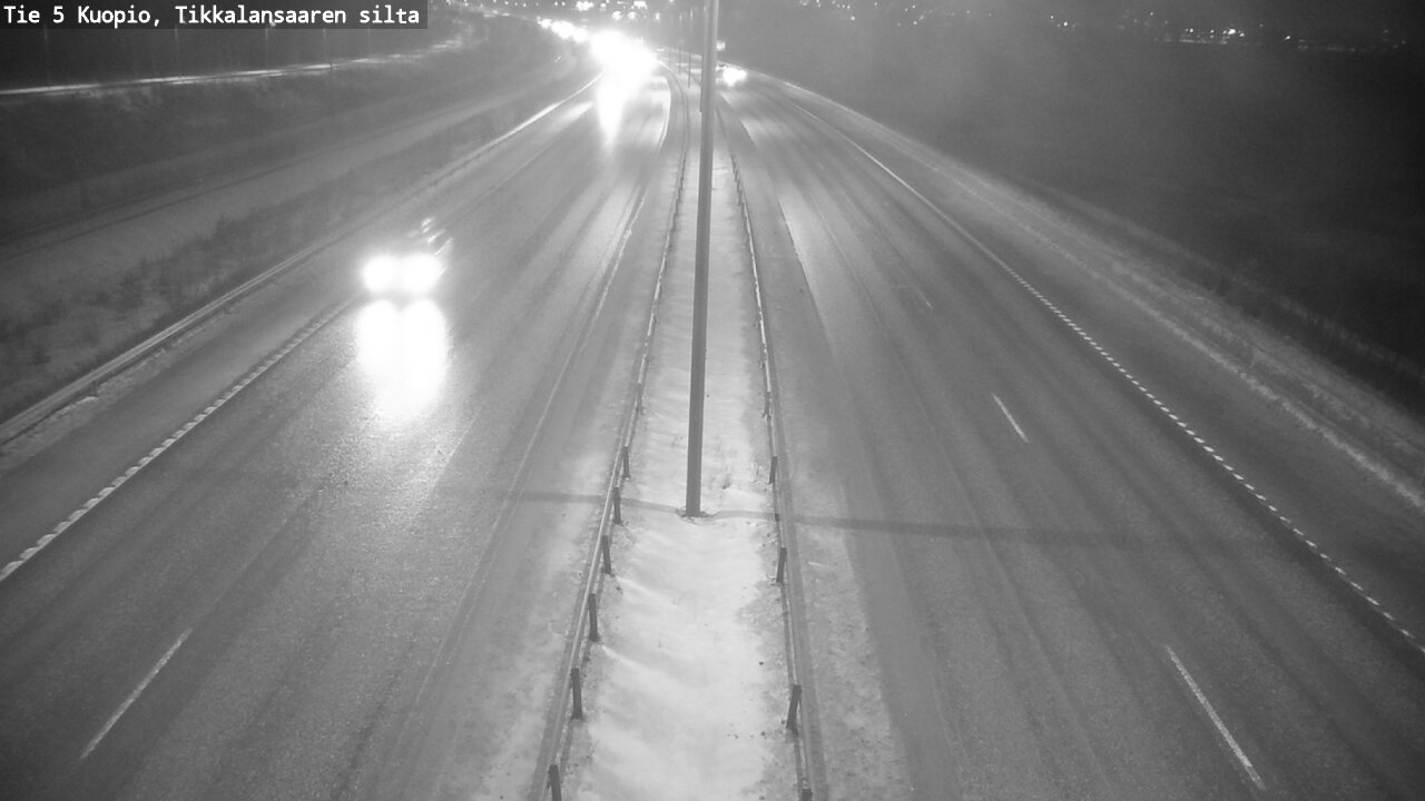Weather Camera Image Road 5 Kuopio, Tikkalansaari, Kuopio, Pohjois-Savo