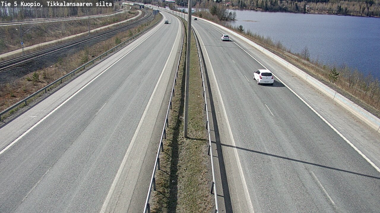 Weather Camera Image Road 5 Kuopio, Tikkalansaari, Kuopio, Pohjois-Savo