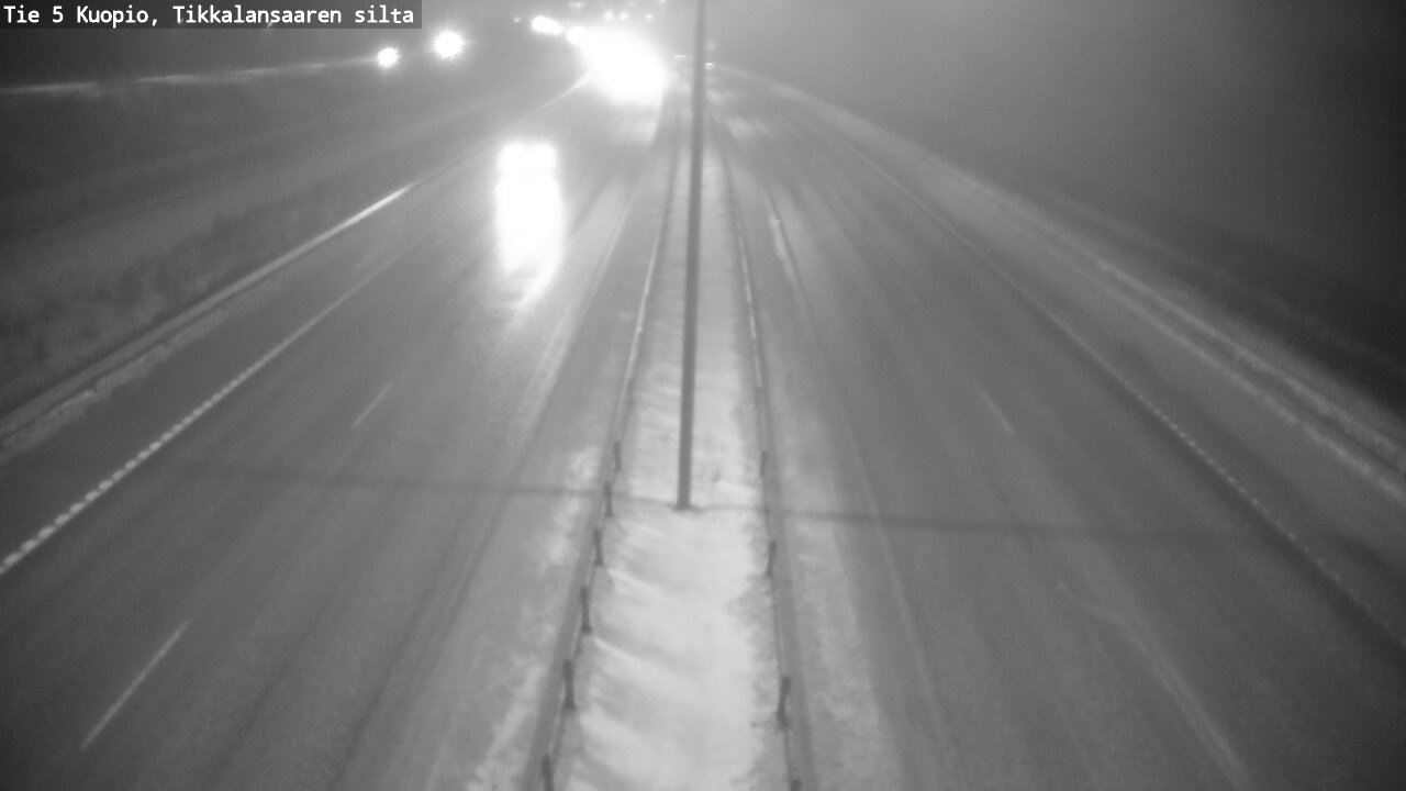 Weather Camera Image Road 5 Kuopio, Tikkalansaari, Kuopio, Pohjois-Savo