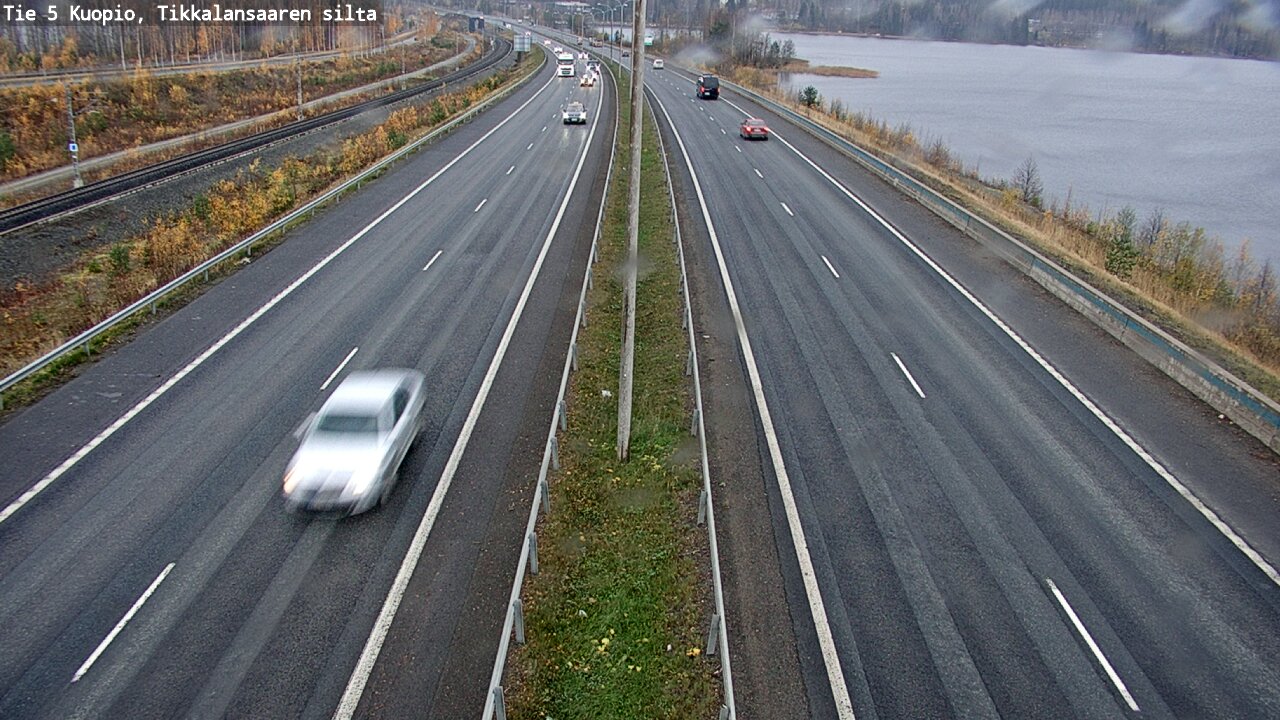 Weather Camera Image Väg 5 Kuopio, Tikkalansaari, Kuopio, Pohjois-Savo