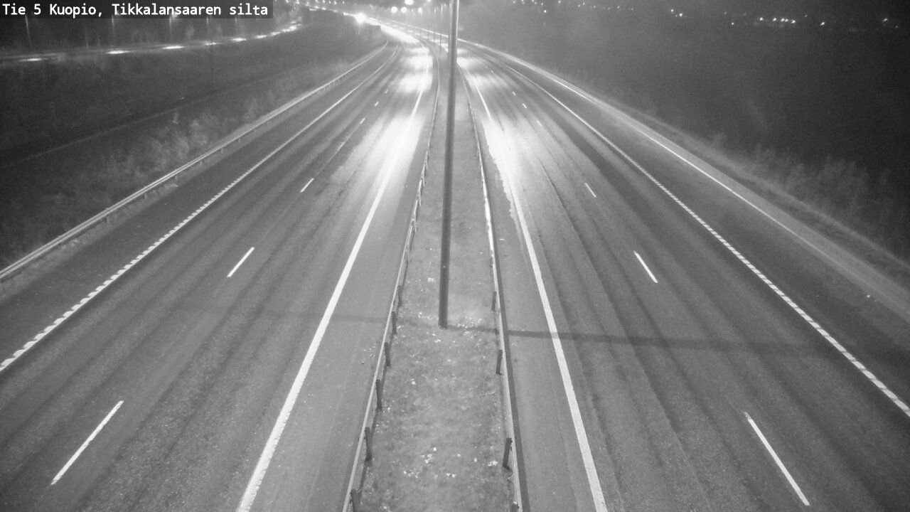 Weather Camera Image Road 5 Kuopio, Tikkalansaari, Kuopio, Pohjois-Savo