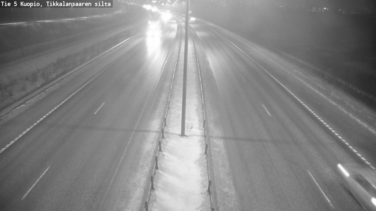 Weather Camera Image Road 5 Kuopio, Tikkalansaari, Kuopio, Pohjois-Savo