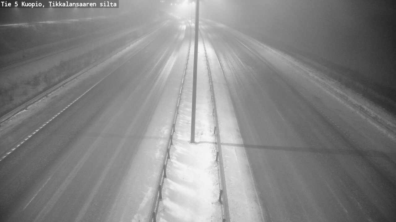 Weather Camera Image Road 5 Kuopio, Tikkalansaari, Kuopio, Pohjois-Savo