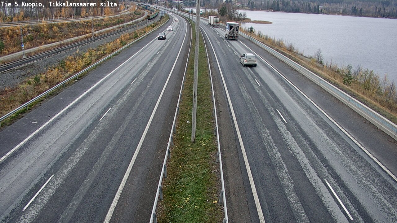 Weather Camera Image Väg 5 Kuopio, Tikkalansaari, Kuopio, Pohjois-Savo
