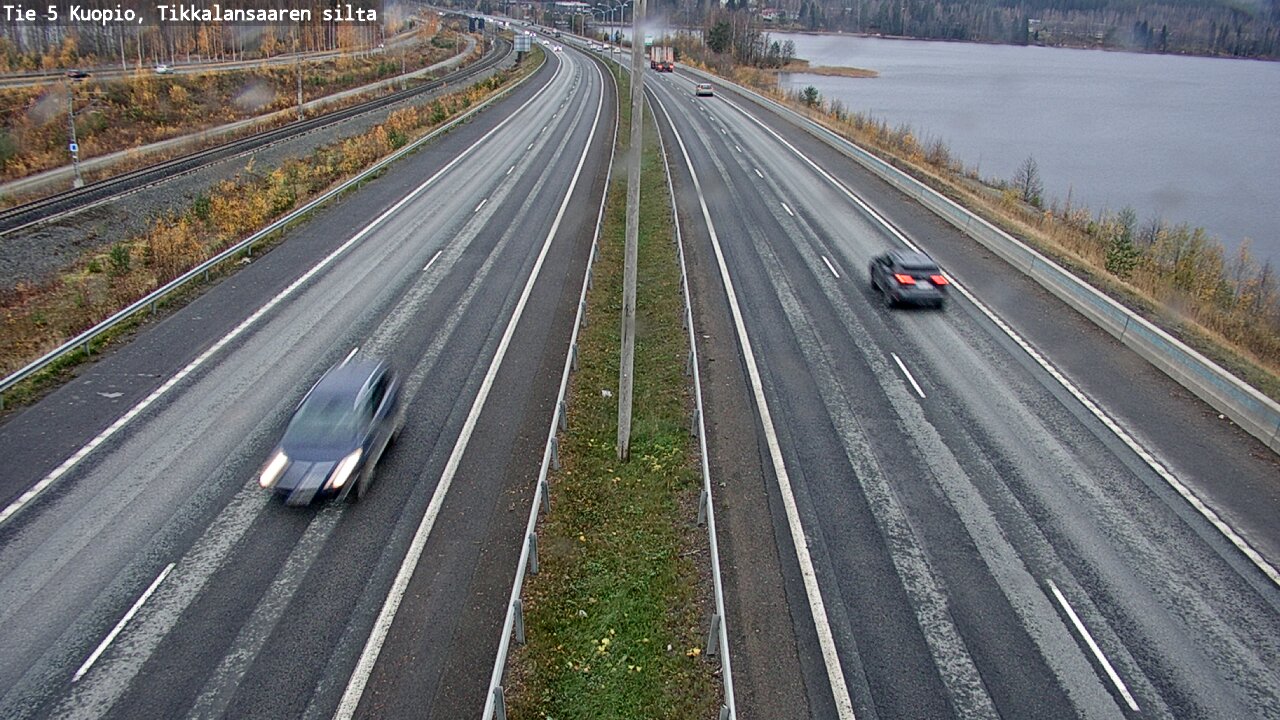 Weather Camera Image Väg 5 Kuopio, Tikkalansaari, Kuopio, Pohjois-Savo
