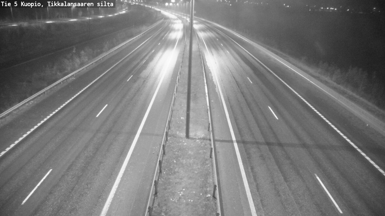 Weather Camera Image Road 5 Kuopio, Tikkalansaari, Kuopio, Pohjois-Savo