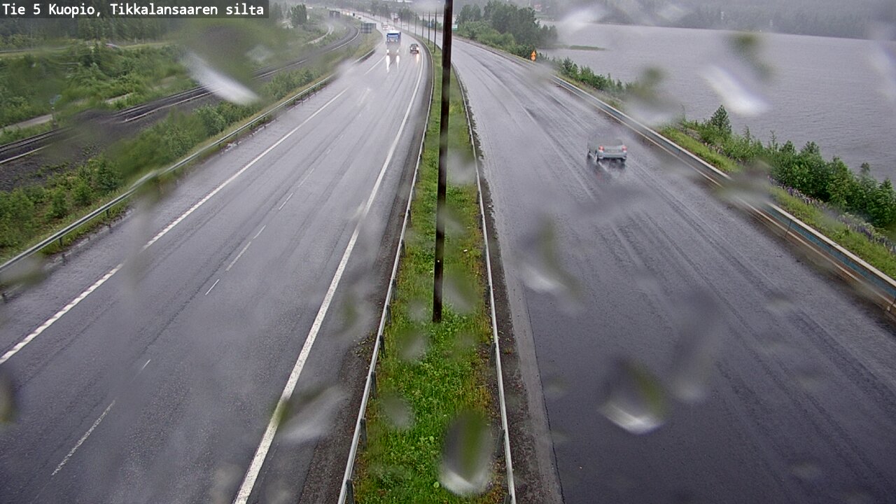 Weather Camera Image Väg 5 Kuopio, Tikkalansaari, Kuopio, Pohjois-Savo