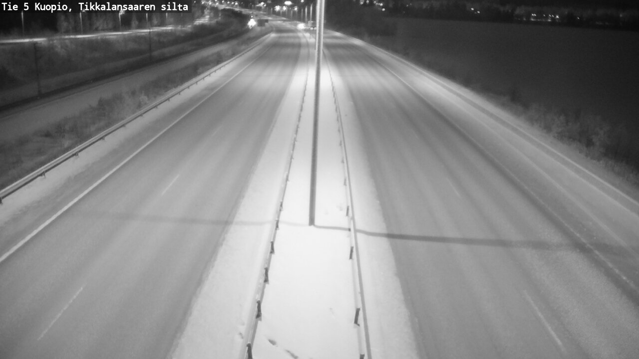 Weather Camera Image Väg 5 Kuopio, Tikkalansaari, Kuopio, Pohjois-Savo