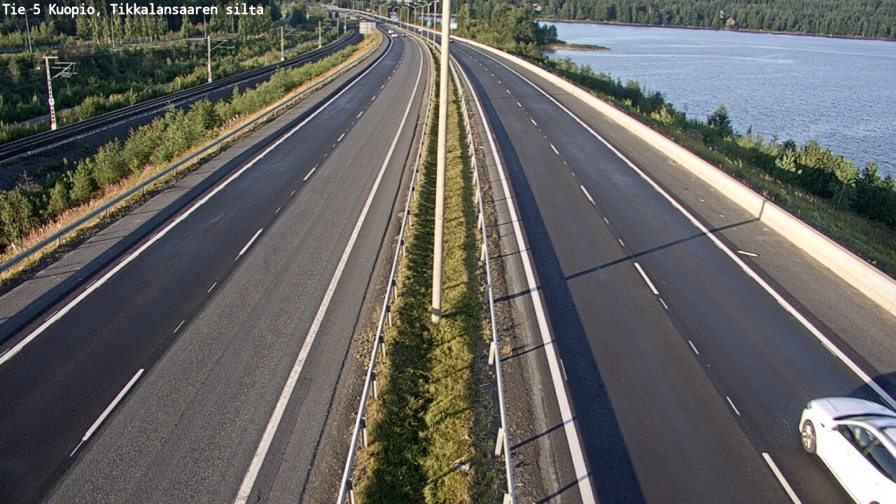 Weather Camera Image Road 5 Kuopio, Tikkalansaari, Kuopio, Pohjois-Savo