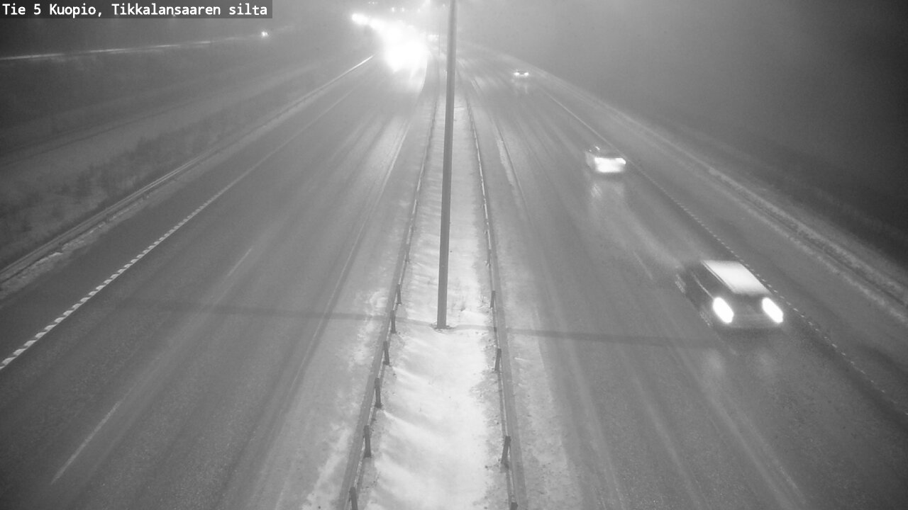 Weather Camera Image Road 5 Kuopio, Tikkalansaari, Kuopio, Pohjois-Savo