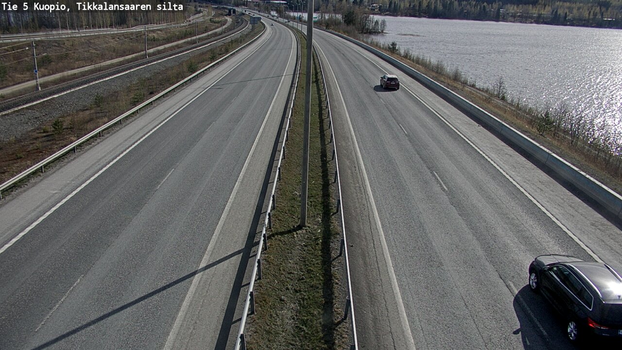Weather Camera Image Road 5 Kuopio, Tikkalansaari, Kuopio, Pohjois-Savo