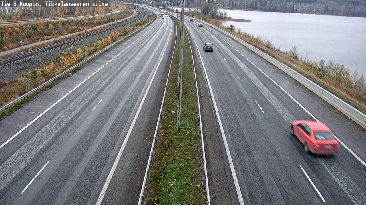 Weather Camera Image Väg 5 Kuopio, Tikkalansaari, Kuopio, Pohjois-Savo