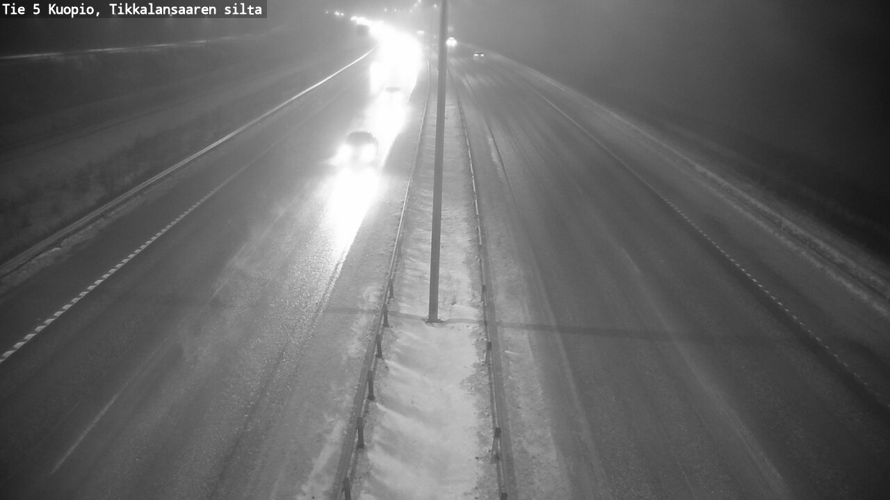 Weather Camera Image Road 5 Kuopio, Tikkalansaari, Kuopio, Pohjois-Savo