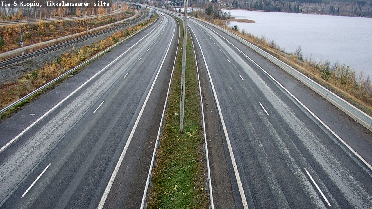 Weather Camera Image Väg 5 Kuopio, Tikkalansaari, Kuopio, Pohjois-Savo