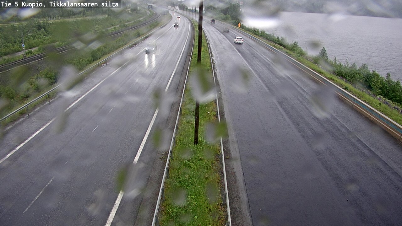 Weather Camera Image Väg 5 Kuopio, Tikkalansaari, Kuopio, Pohjois-Savo