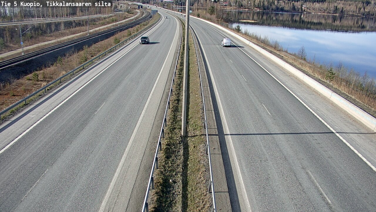 Weather Camera Image Road 5 Kuopio, Tikkalansaari, Kuopio, Pohjois-Savo