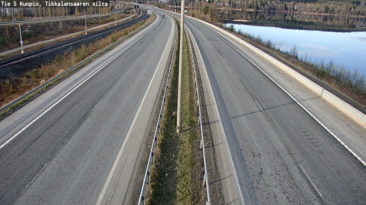 Weather Camera Image Väg 5 Kuopio, Tikkalansaari, Kuopio, Pohjois-Savo