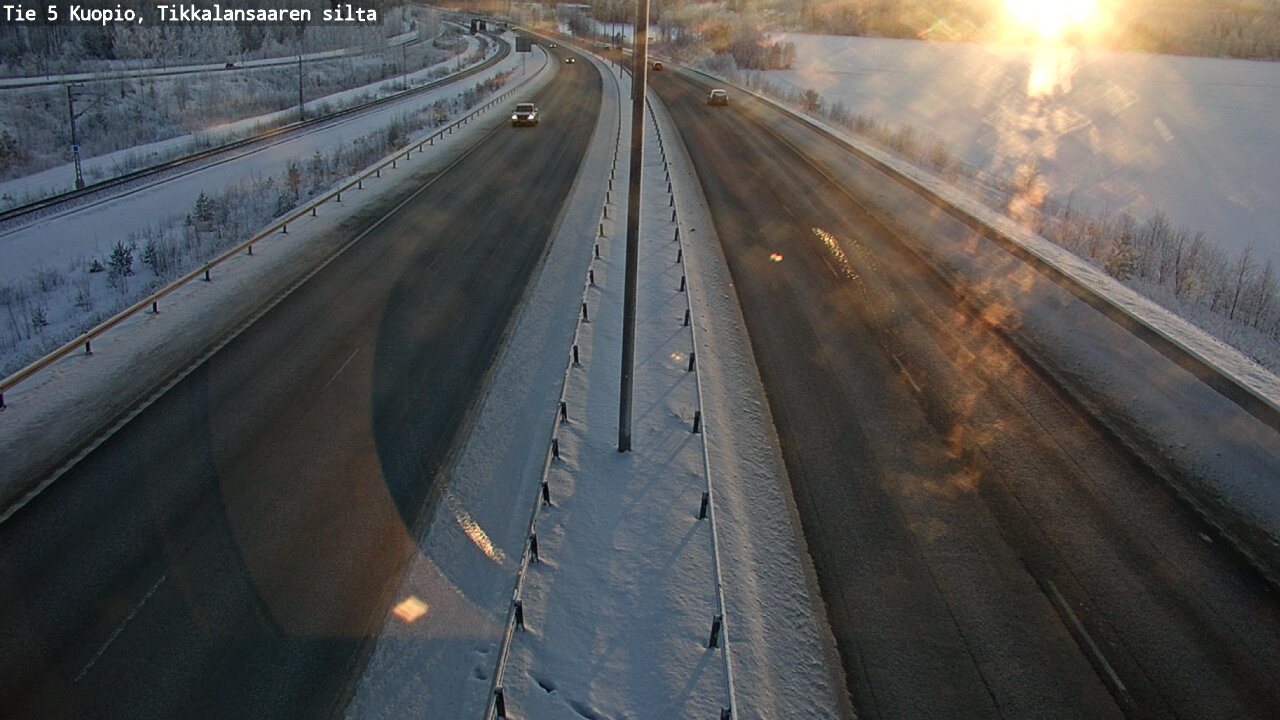 Weather Camera Image Väg 5 Kuopio, Tikkalansaari, Kuopio, Pohjois-Savo