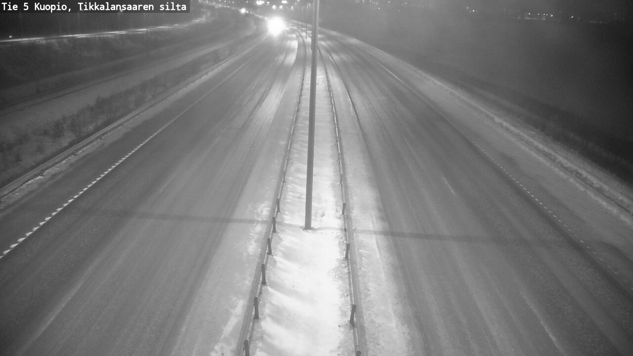 Weather Camera Image Road 5 Kuopio, Tikkalansaari, Kuopio, Pohjois-Savo