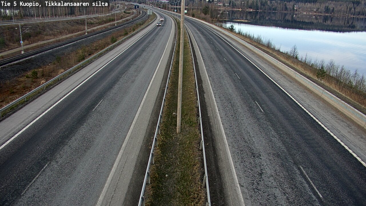 Weather Camera Image Road 5 Kuopio, Tikkalansaari, Kuopio, Pohjois-Savo
