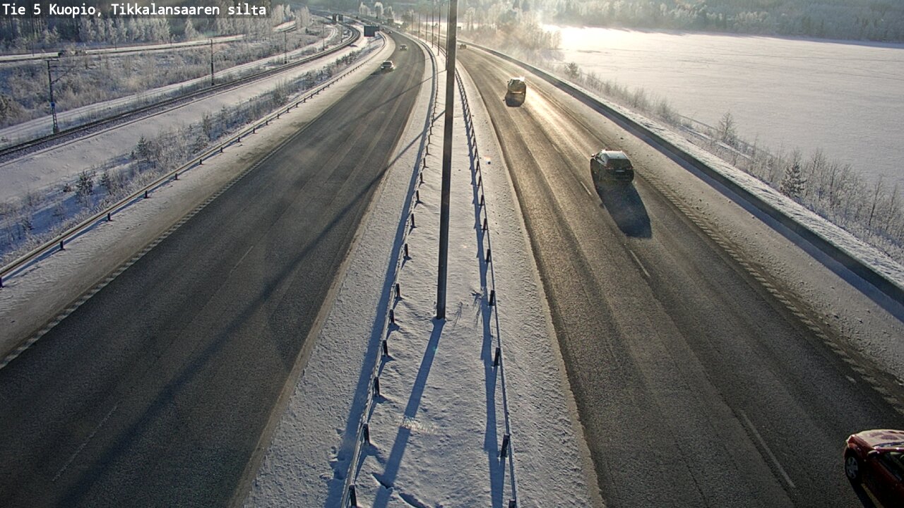 Weather Camera Image Väg 5 Kuopio, Tikkalansaari, Kuopio, Pohjois-Savo