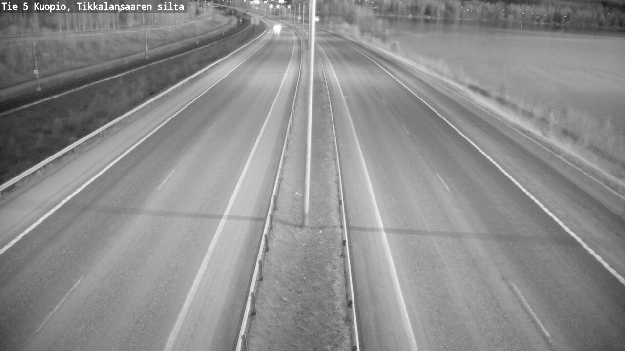 Weather Camera Image Road 5 Kuopio, Tikkalansaari, Kuopio, Pohjois-Savo