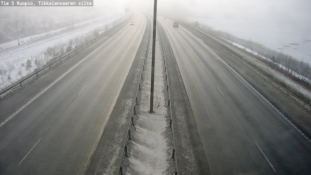 Weather Camera Image Road 5 Kuopio, Tikkalansaari, Kuopio, Pohjois-Savo