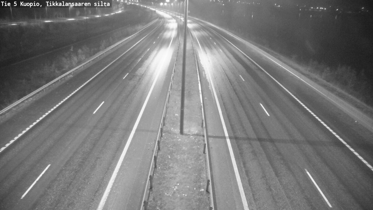Weather Camera Image Road 5 Kuopio, Tikkalansaari, Kuopio, Pohjois-Savo