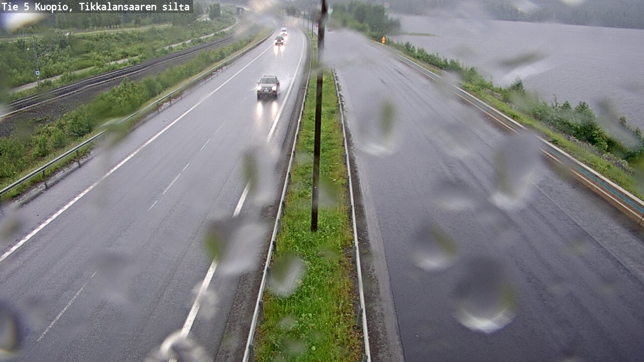 Weather Camera Image Väg 5 Kuopio, Tikkalansaari, Kuopio, Pohjois-Savo
