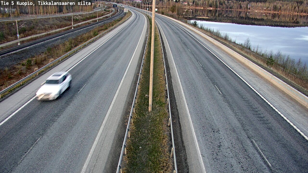 Weather Camera Image Väg 5 Kuopio, Tikkalansaari, Kuopio, Pohjois-Savo