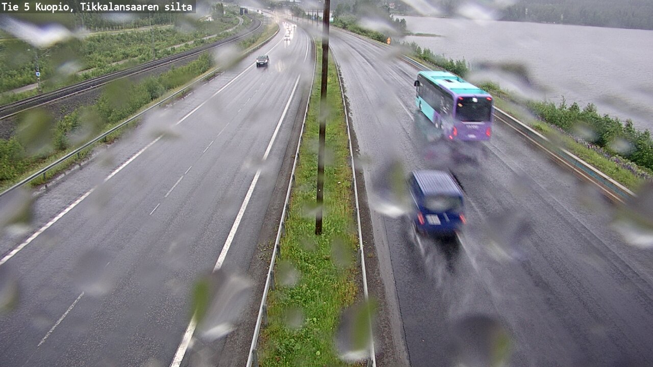 Weather Camera Image Väg 5 Kuopio, Tikkalansaari, Kuopio, Pohjois-Savo