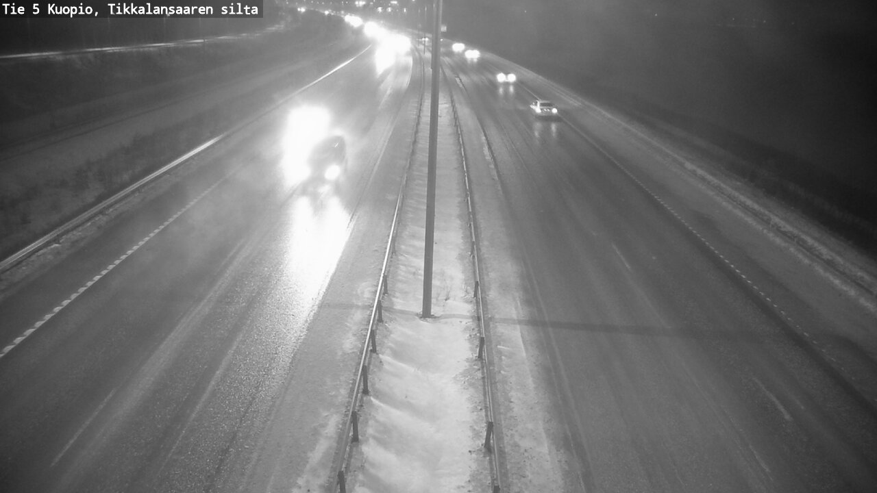 Weather Camera Image Road 5 Kuopio, Tikkalansaari, Kuopio, Pohjois-Savo