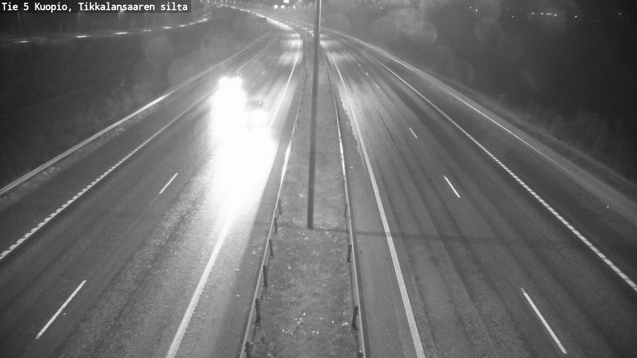 Weather Camera Image Road 5 Kuopio, Tikkalansaari, Kuopio, Pohjois-Savo