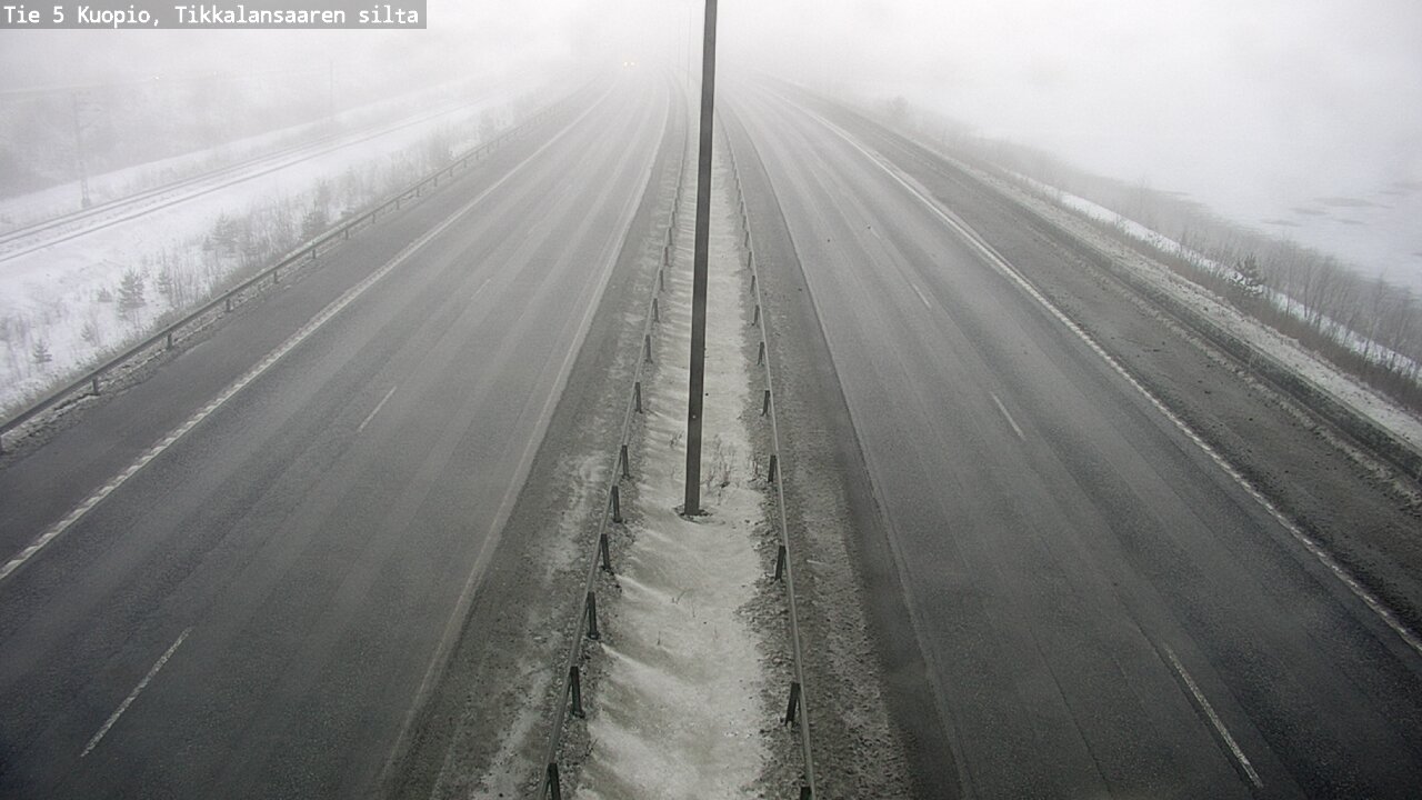 Weather Camera Image Road 5 Kuopio, Tikkalansaari, Kuopio, Pohjois-Savo