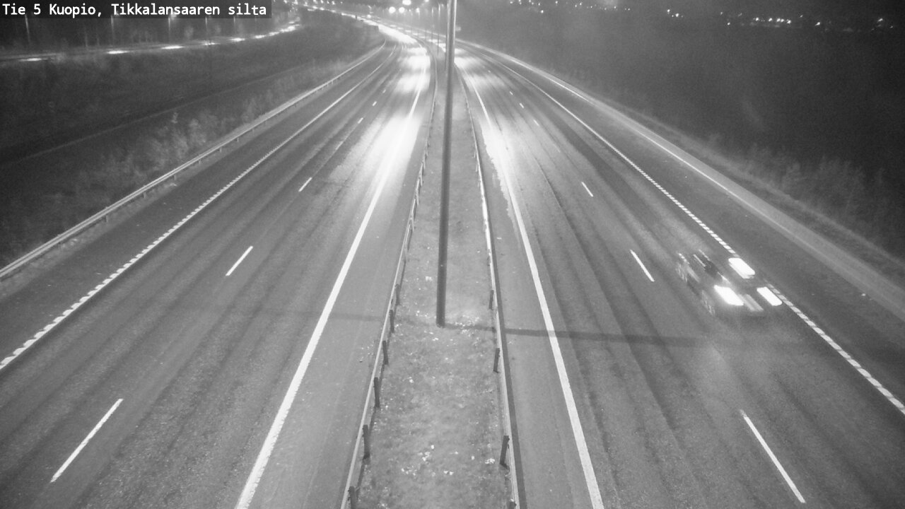 Weather Camera Image Road 5 Kuopio, Tikkalansaari, Kuopio, Pohjois-Savo
