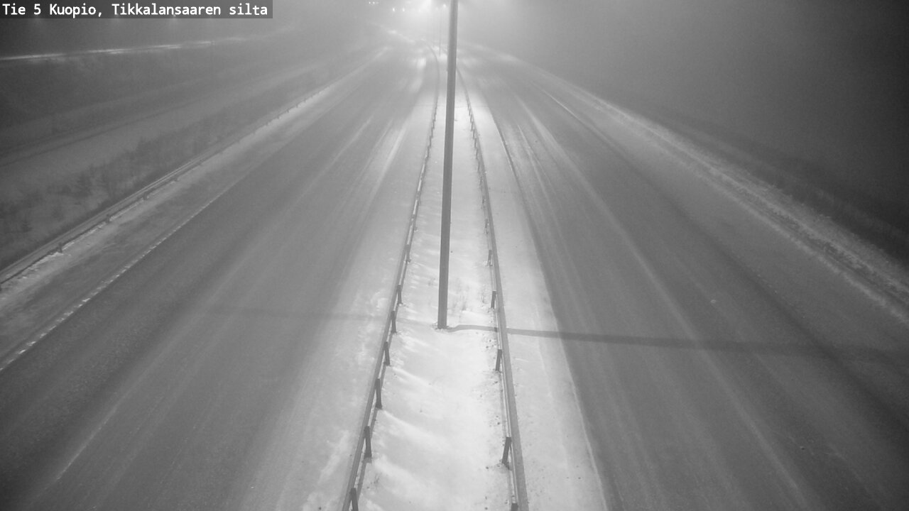 Weather Camera Image Road 5 Kuopio, Tikkalansaari, Kuopio, Pohjois-Savo