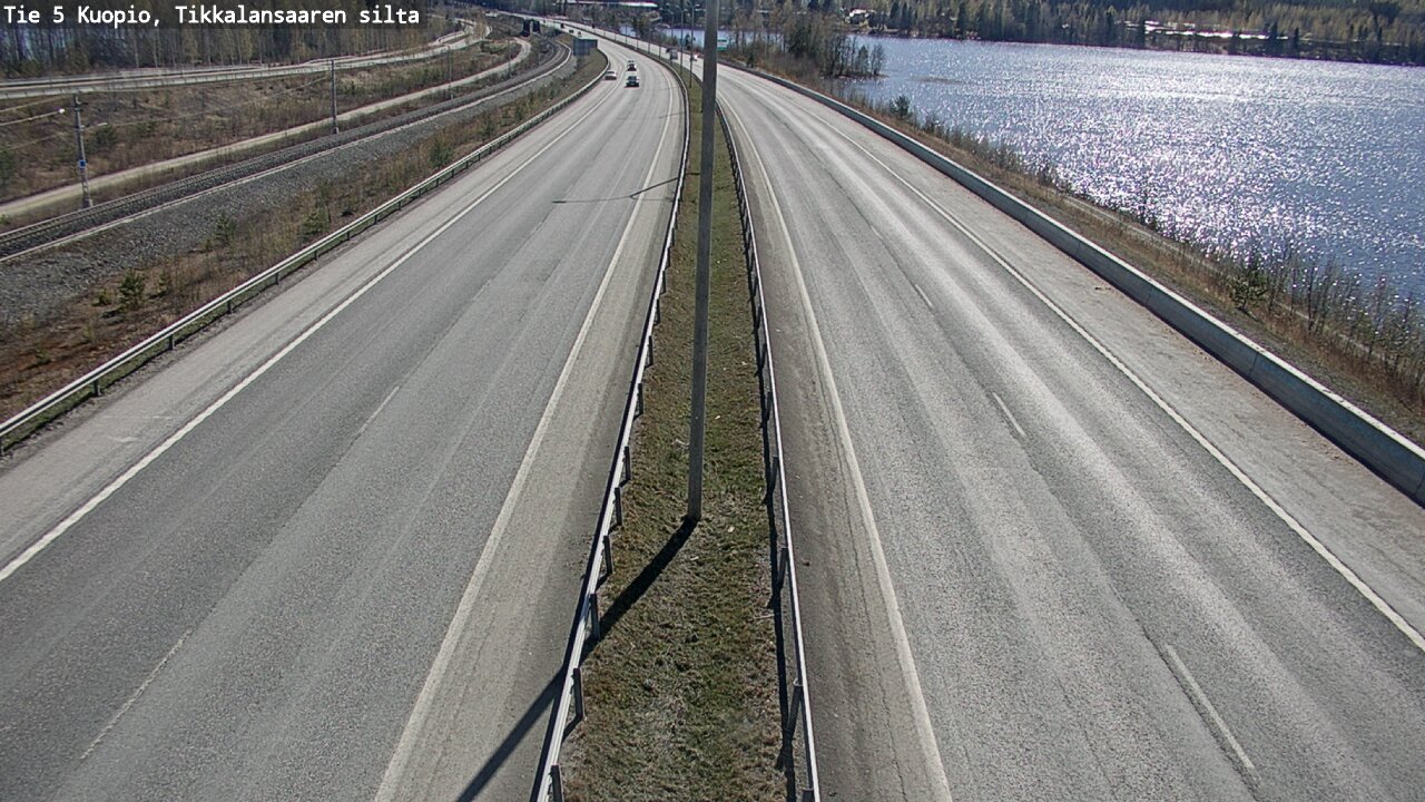 Weather Camera Image Road 5 Kuopio, Tikkalansaari, Kuopio, Pohjois-Savo