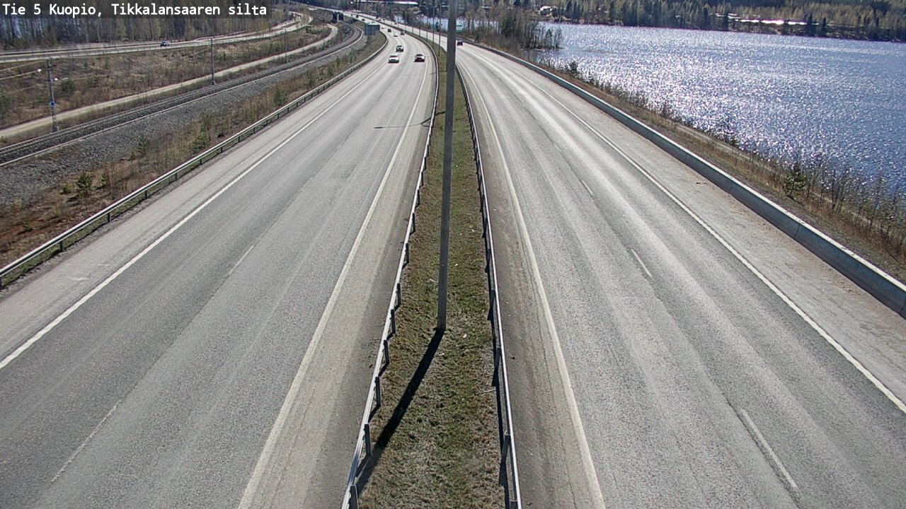 Weather Camera Image Road 5 Kuopio, Tikkalansaari, Kuopio, Pohjois-Savo