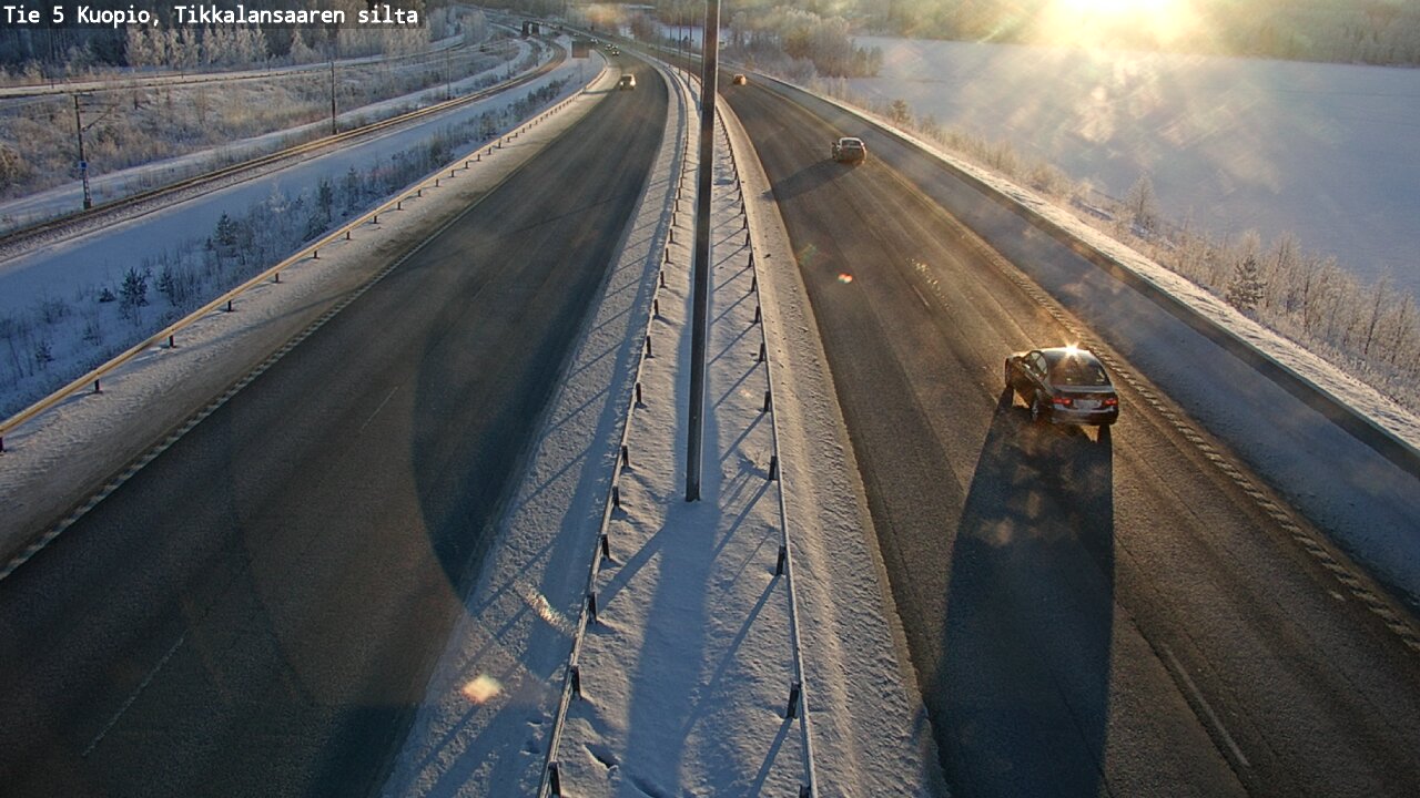 Weather Camera Image Väg 5 Kuopio, Tikkalansaari, Kuopio, Pohjois-Savo